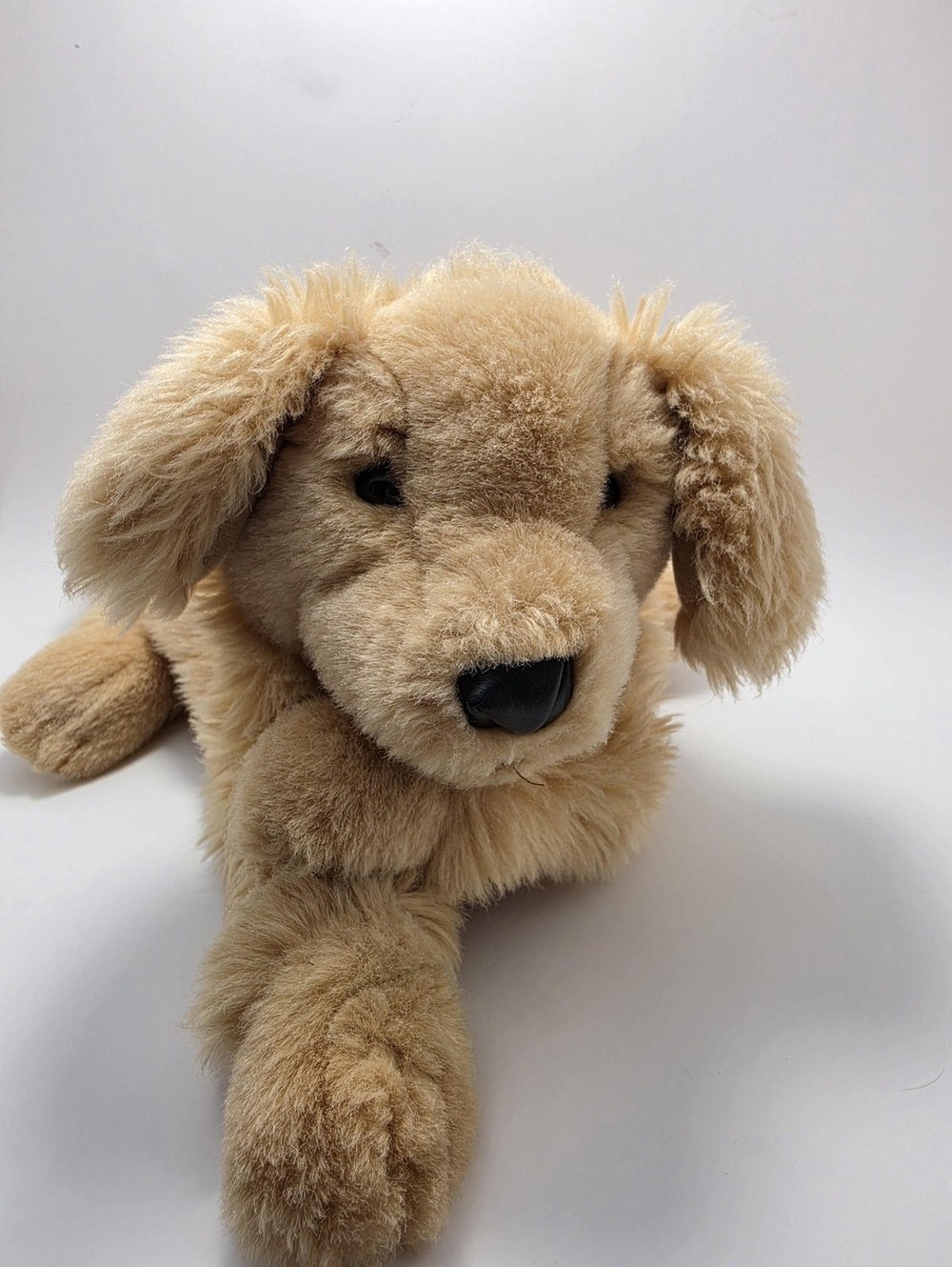 Folkmanis Golden Retriever Realistic Stuffed Animal Soft Puppet Plush (12 inch)
